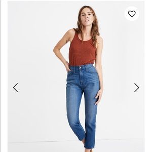 Madewell Mom Jean in Stratfield wash